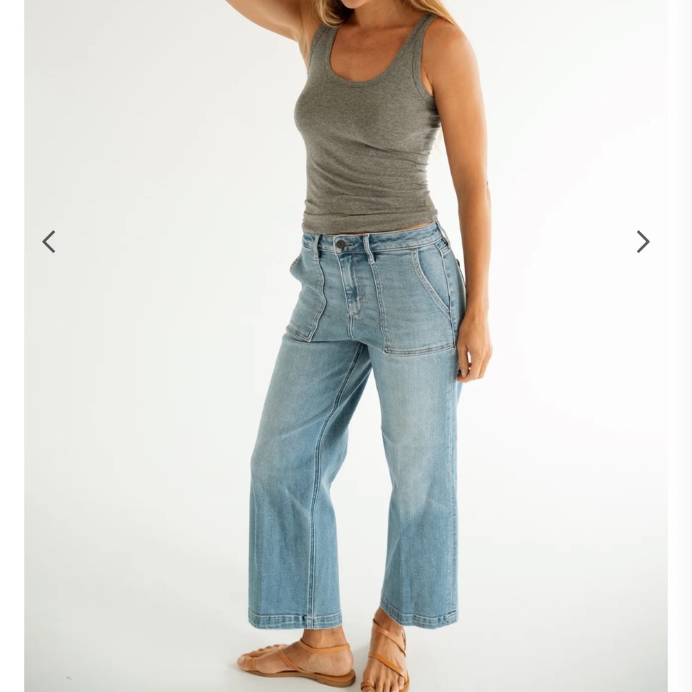 Carly Jean Los Angeles Hendrix Wide Leg Jeans
